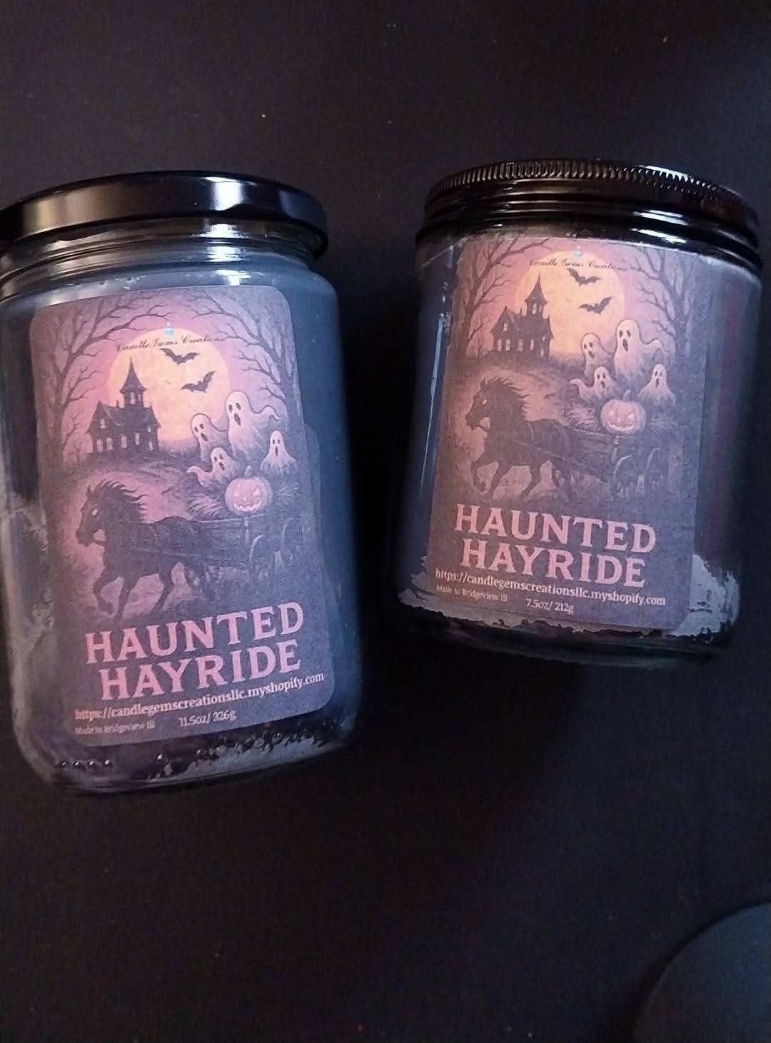 Haunted Hayride Hand Poured Candle limited Fall edition