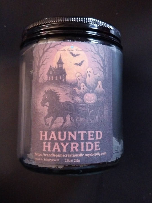 Haunted Hayride Hand Poured Candle limited Fall edition