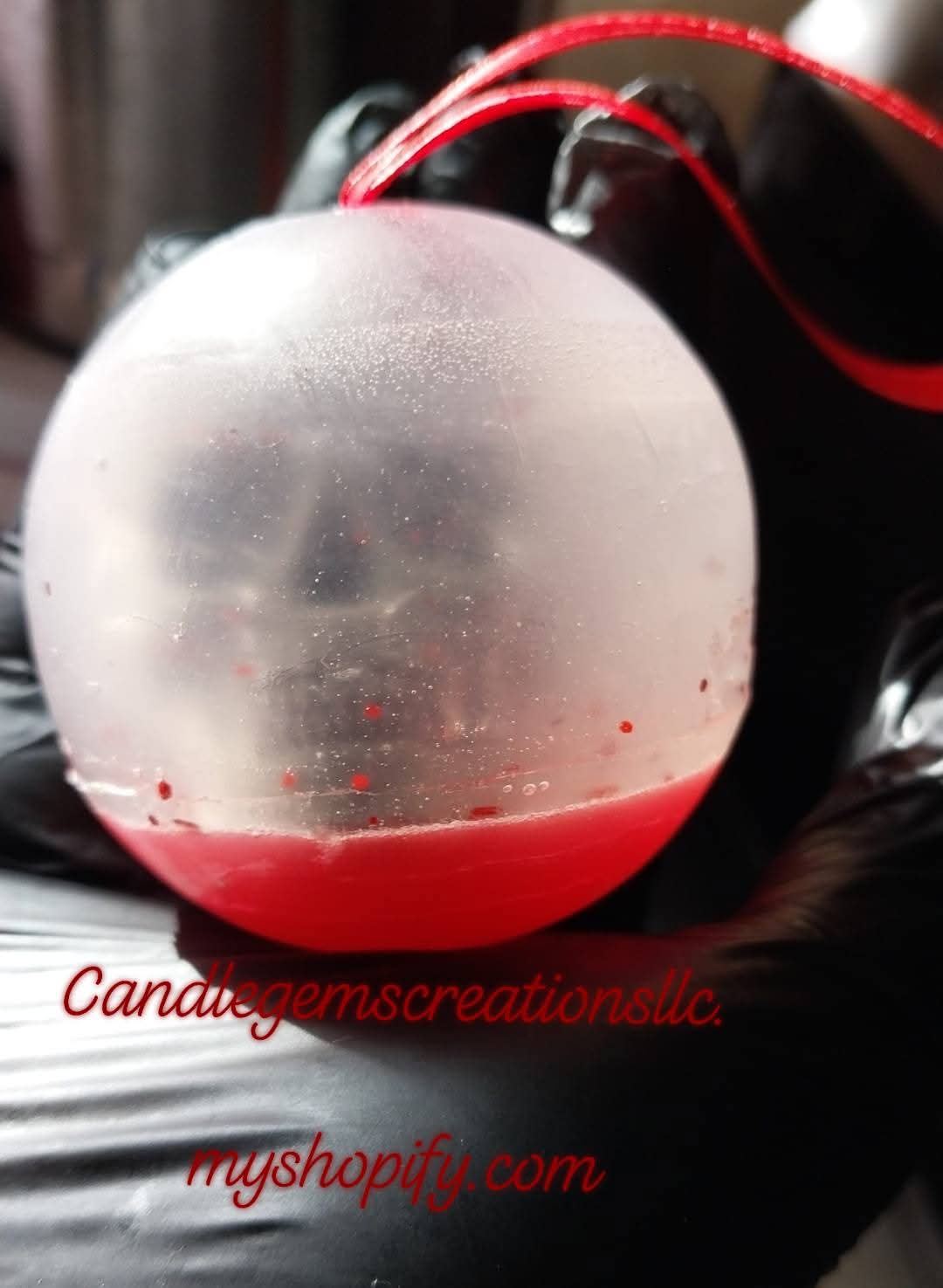 Skull Snow Globe Ornament Soap