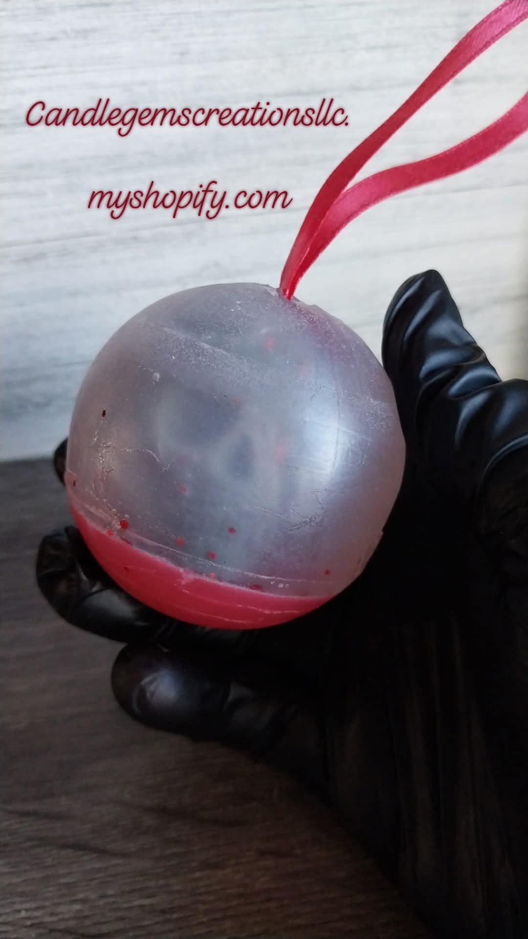 Skull Snow Globe Ornament Soap