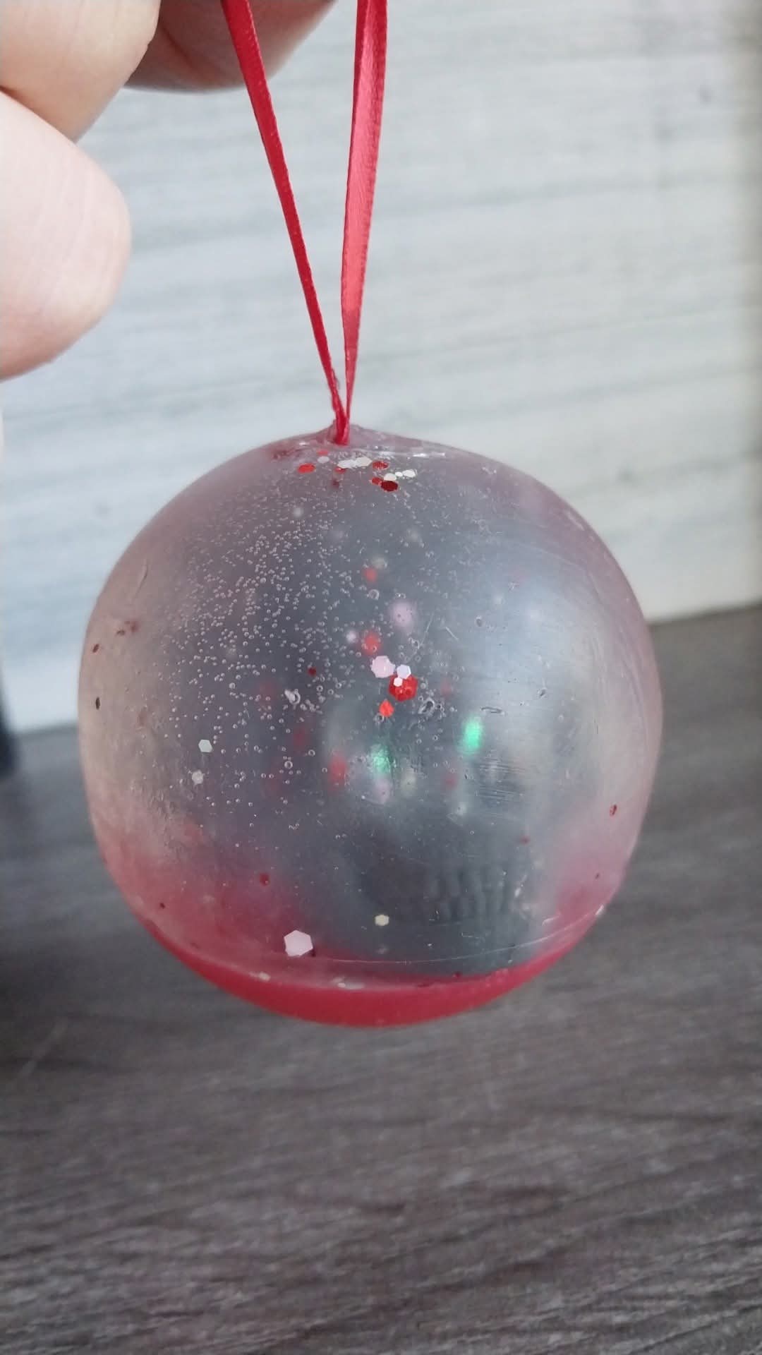 Skull Snow Globe Ornament Soap