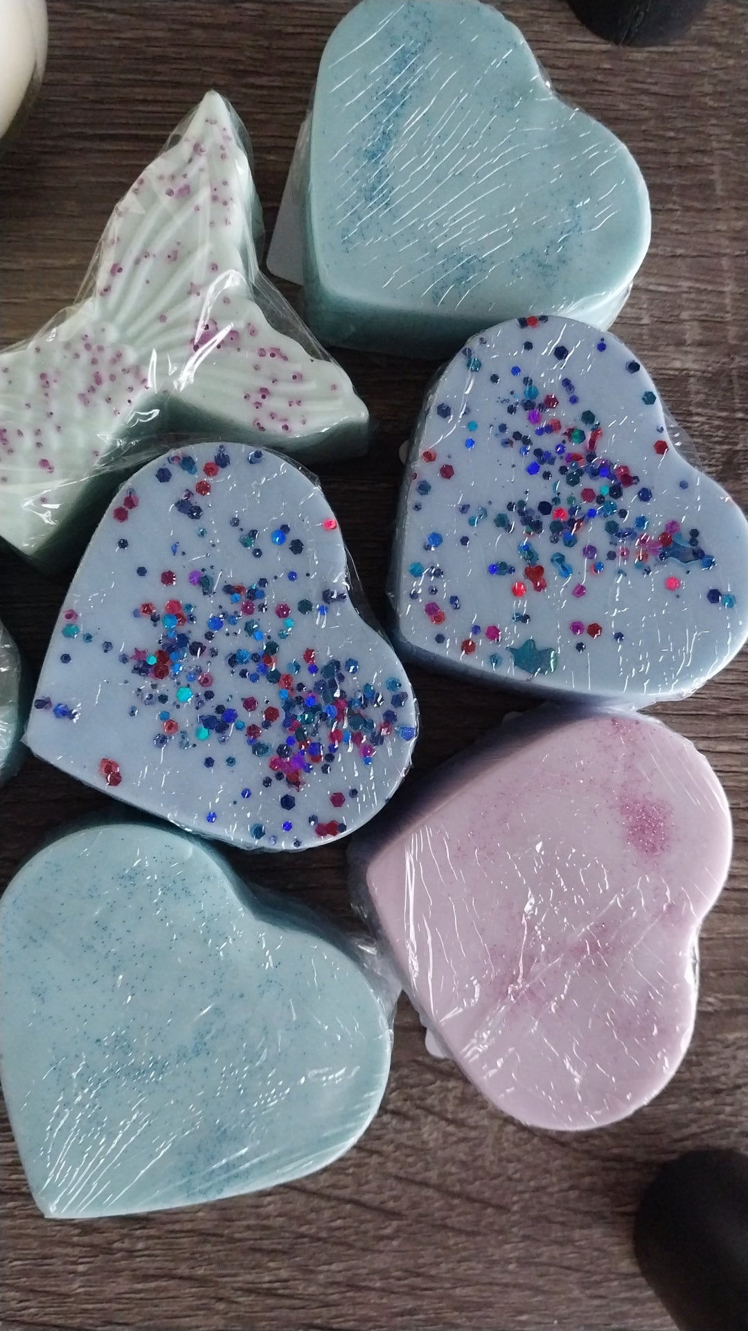 Glitter Heart Hand Crafted Soap