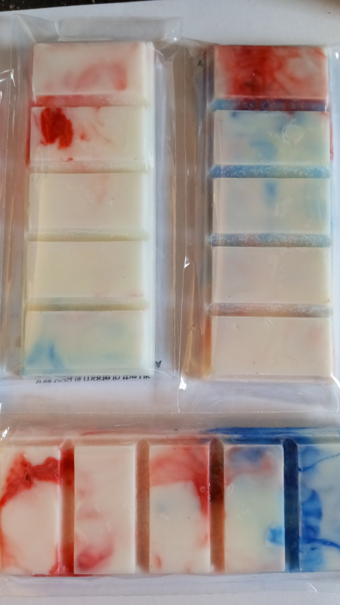 Firecracker Pop Limited Edition Marble or Glitter snap bar wax melts Hand Poured