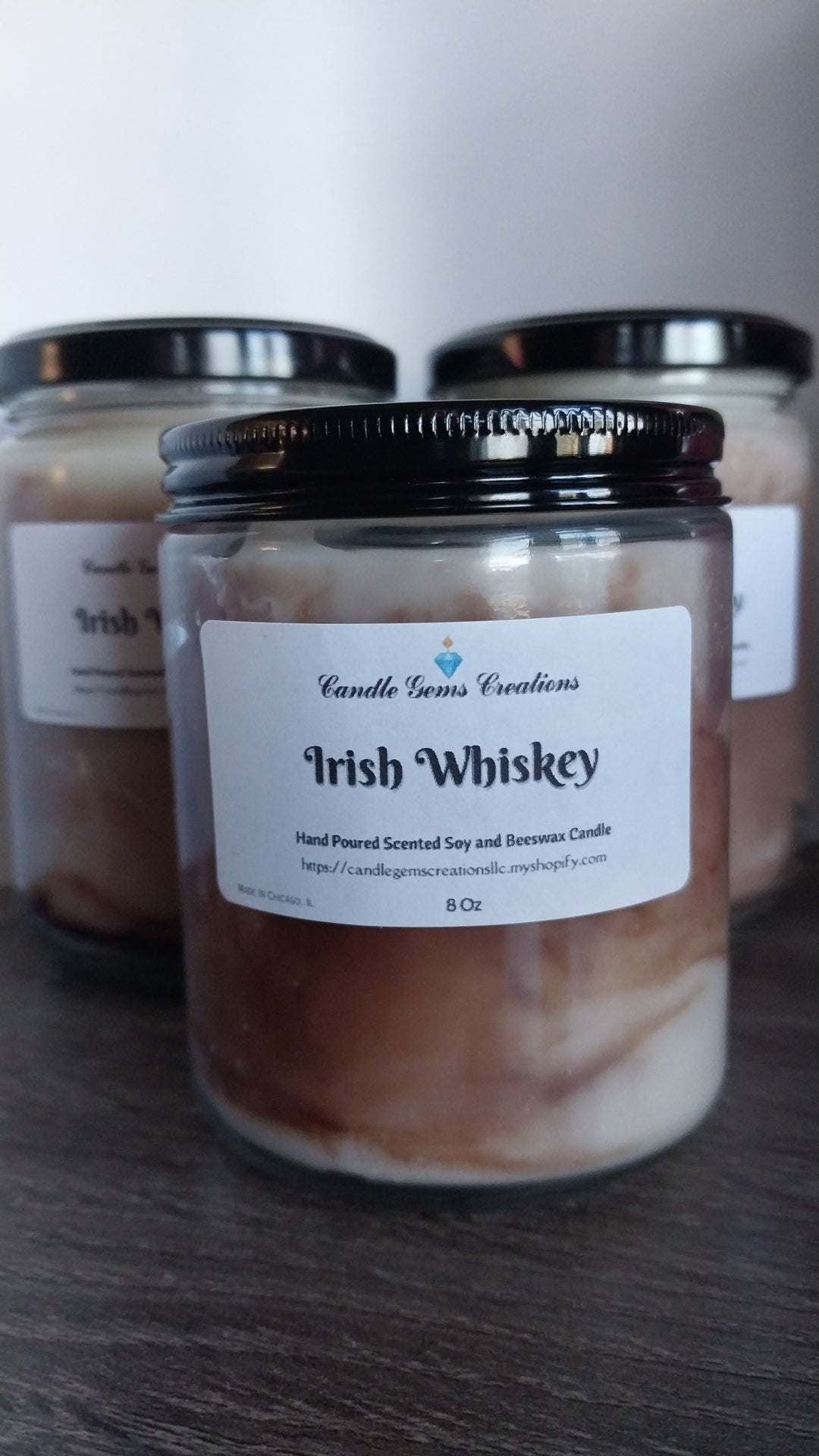 CLEARANCE Irish Whiskey Hande Poured Candle