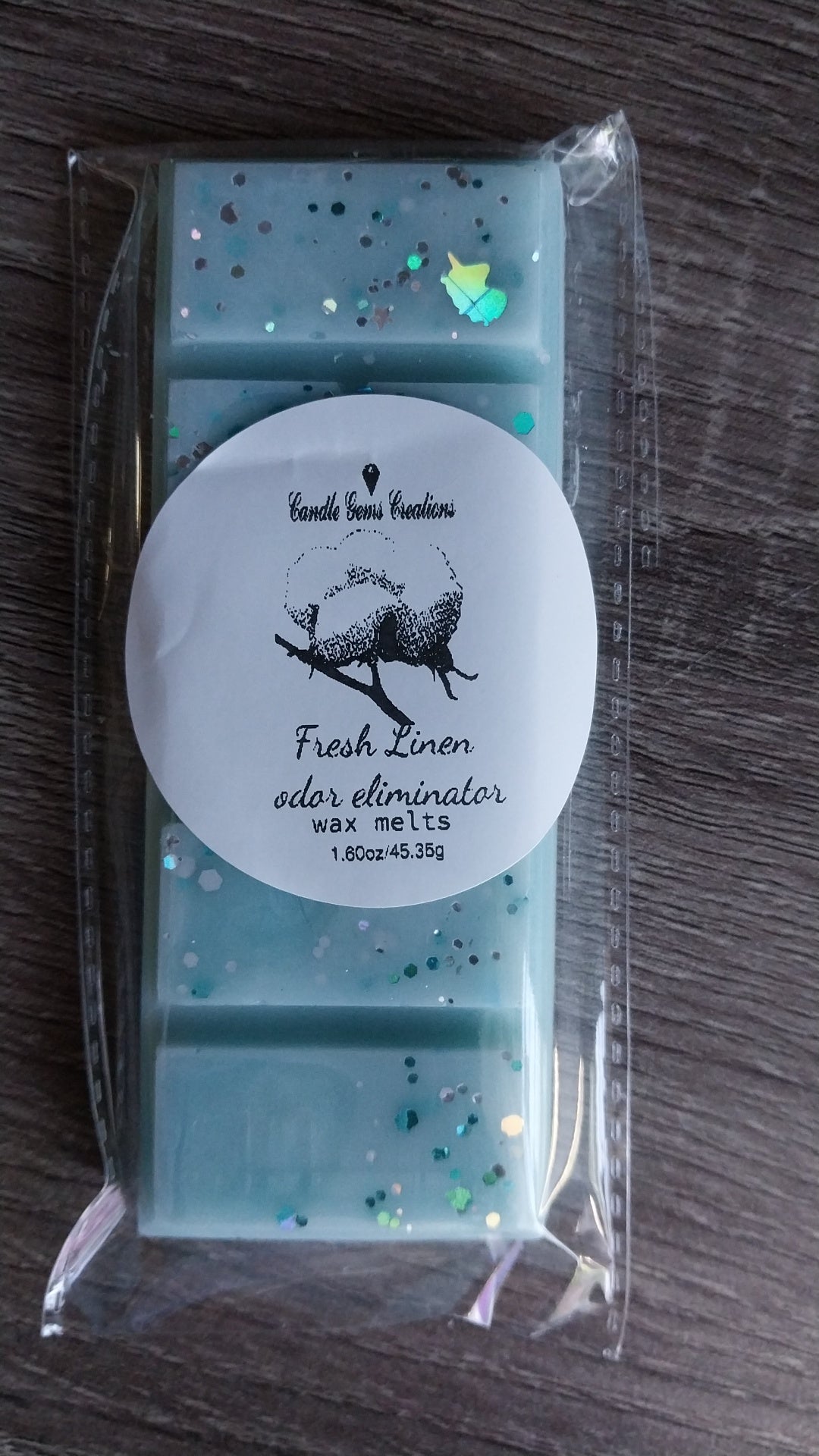 Fresh Linen odor eliminator soy snap bar wax melts