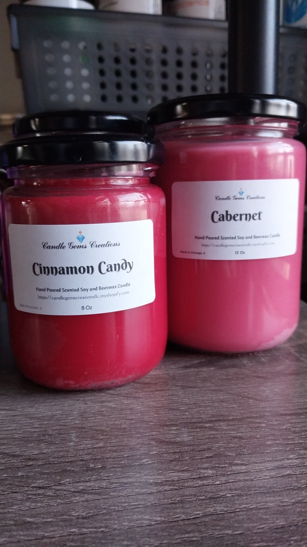 CLEARANCE Cabernet Candle Hand Poured