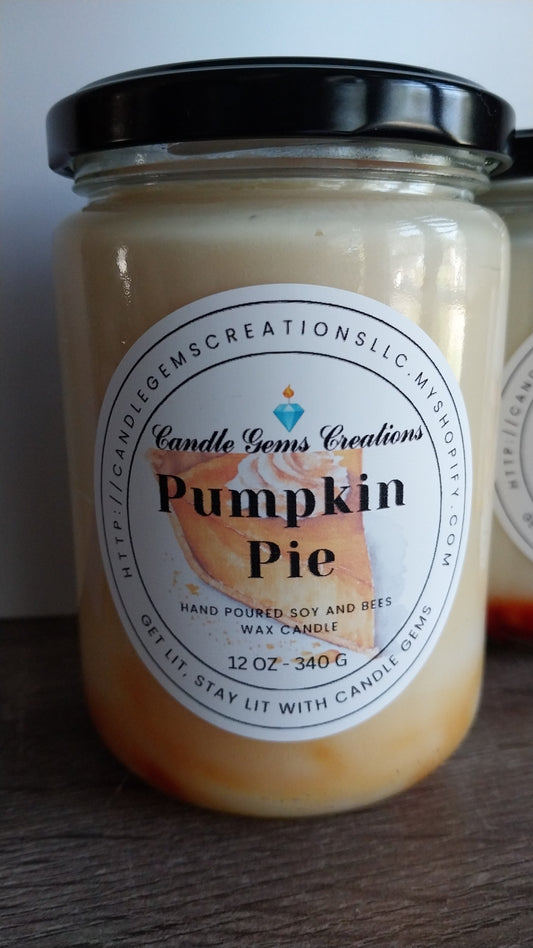 Pumpkin Pie hand poured candle