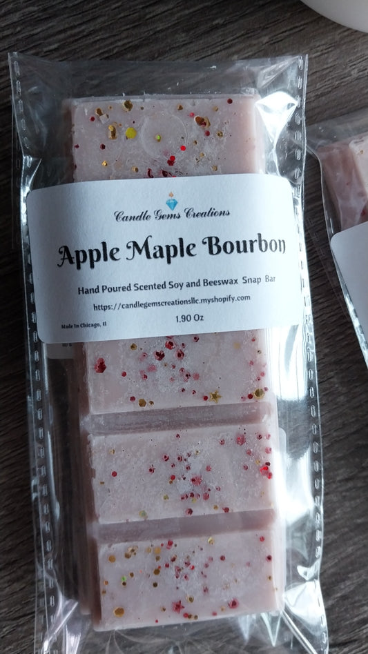 Apple Maple Bourbon Limited Edition Soy and Beeswax Snap Bar Wax Melts