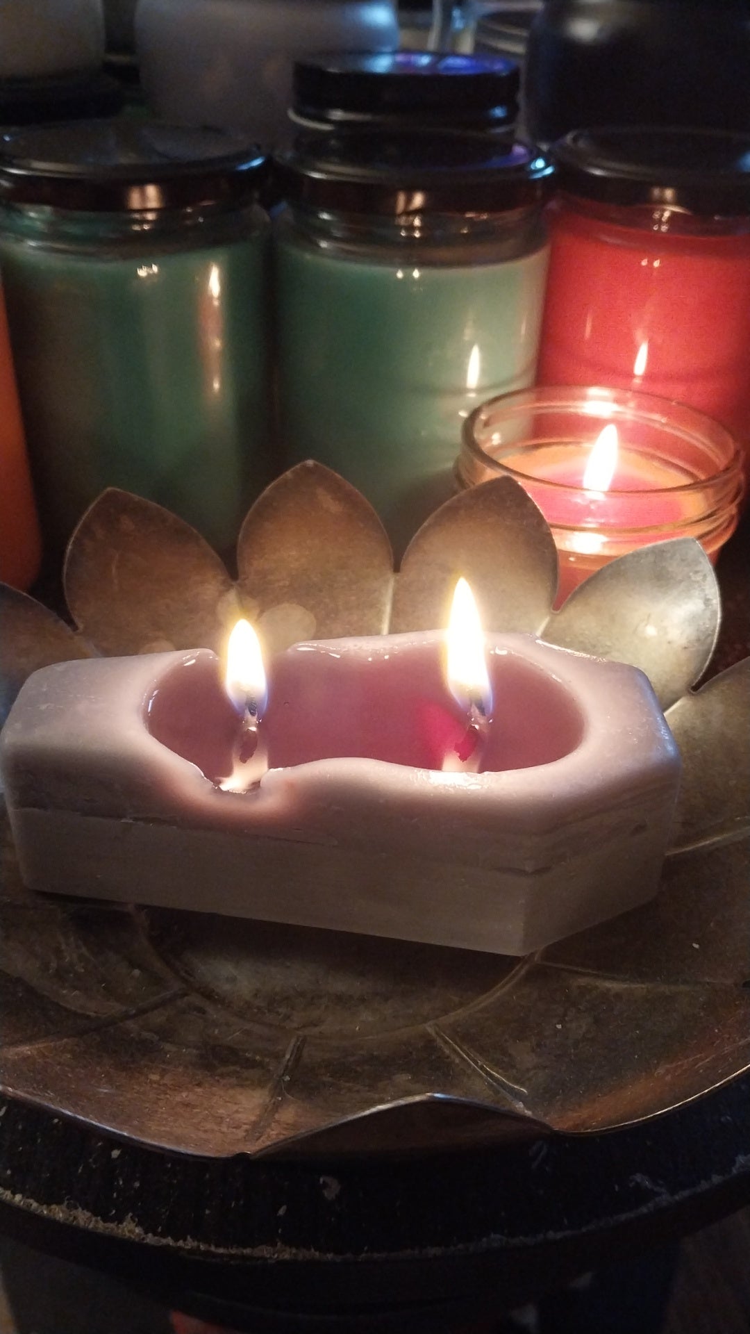 Color changing Coffin candle