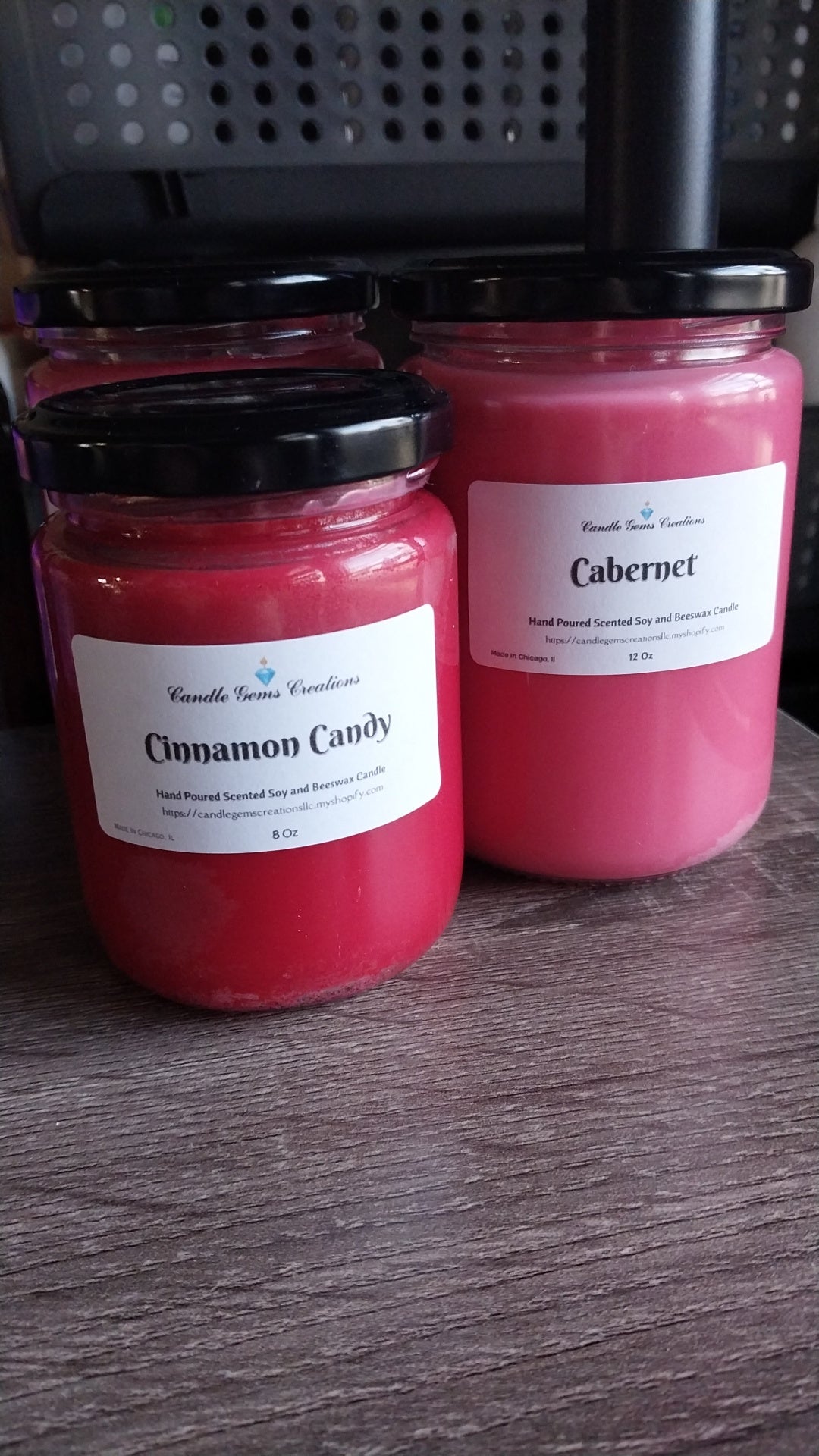 CLEARANCE Cinnamon Candy Candle Hand Poured