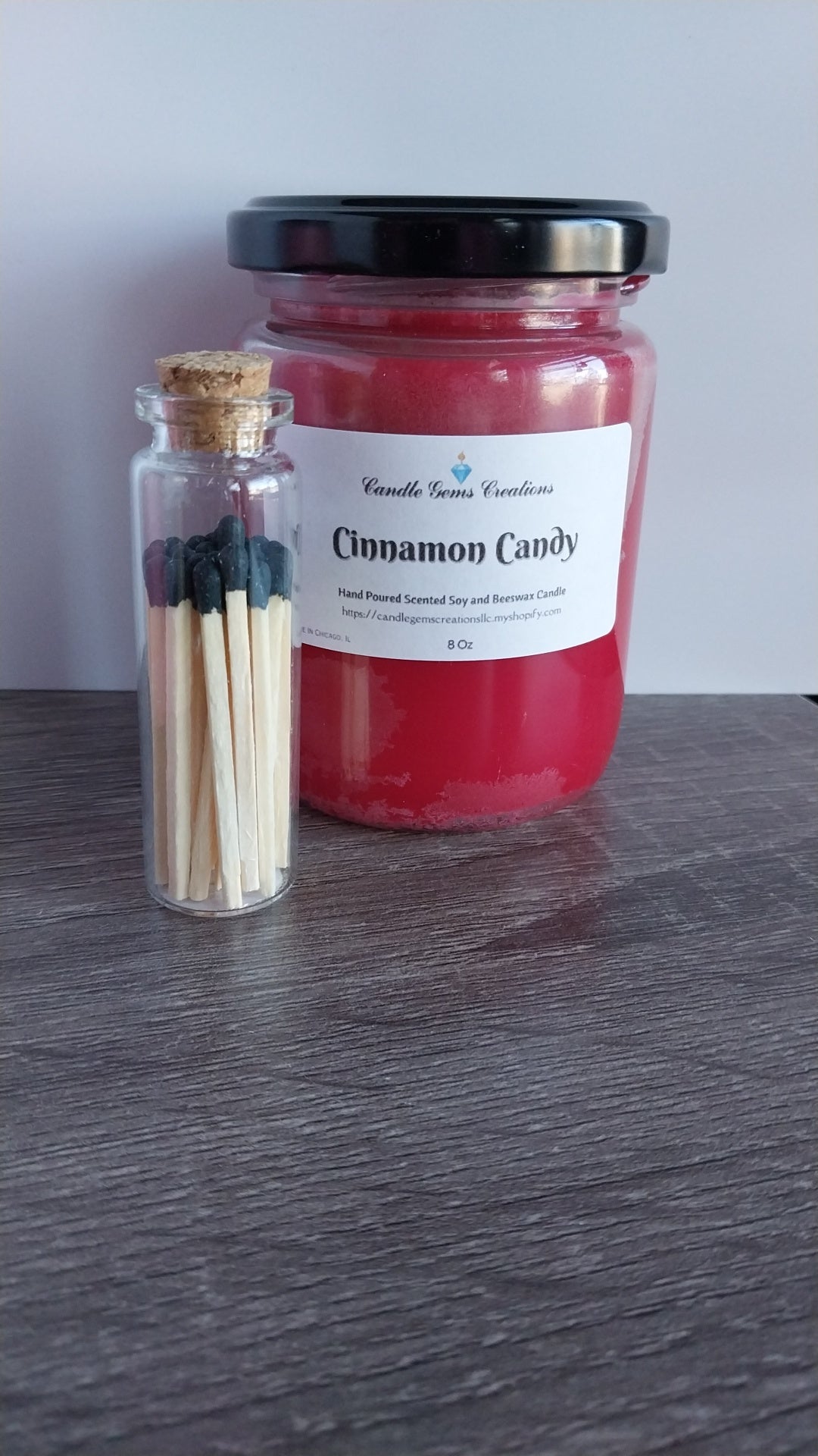 Apothecary Matchstick Jar and Matches