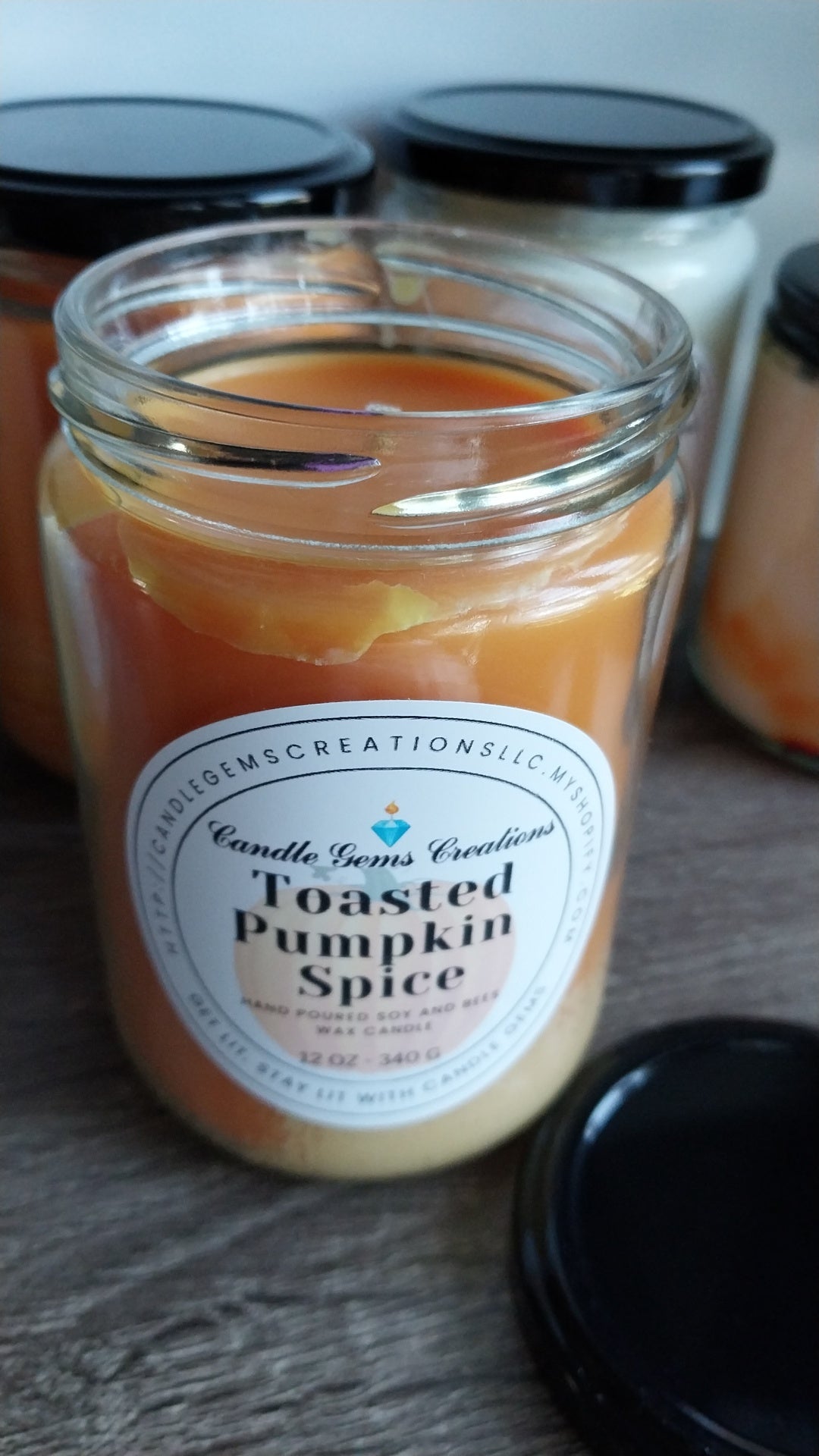 Toasted Pumpkin Spice hand poured candle