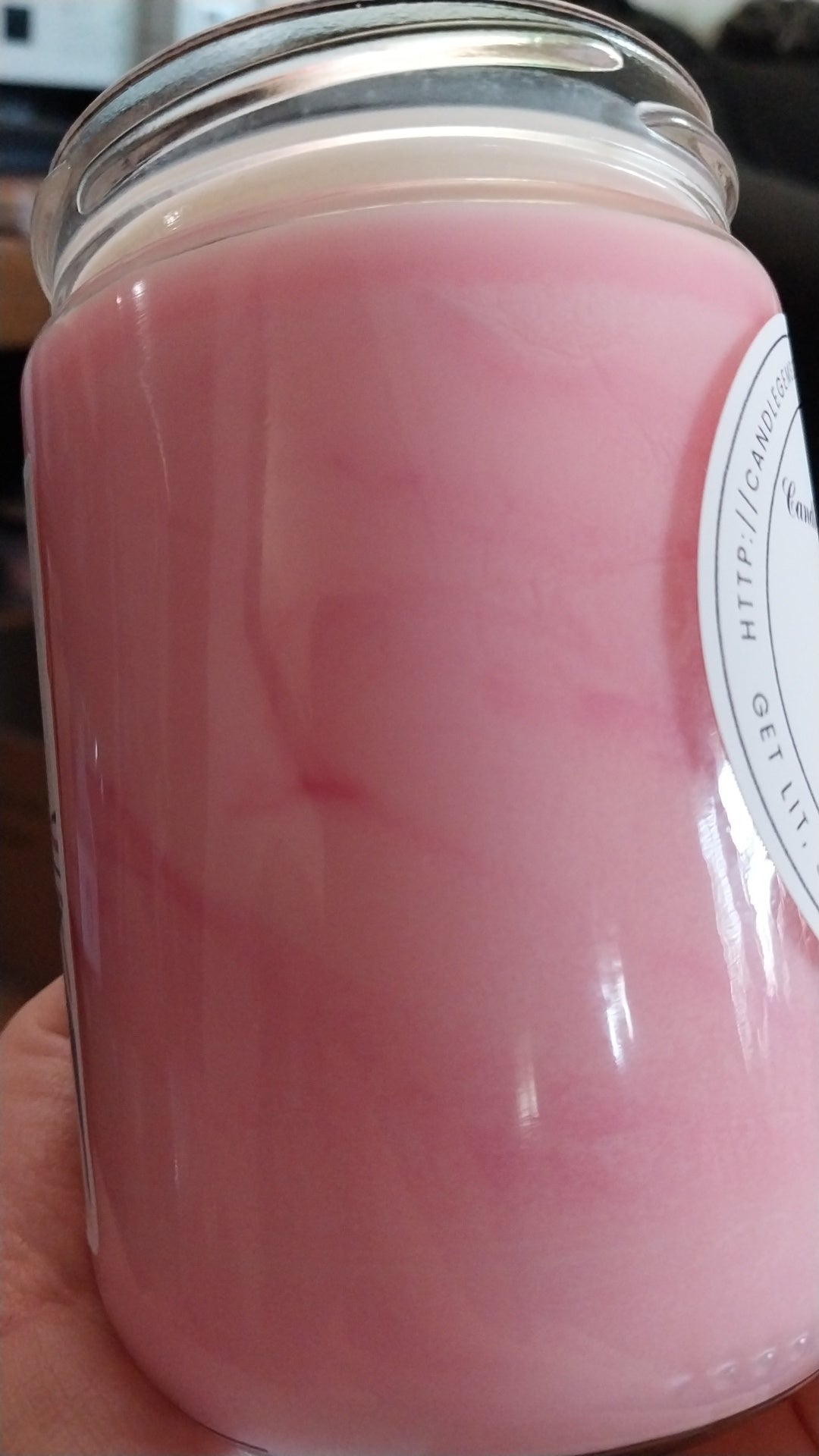 Lilac hand poured candle