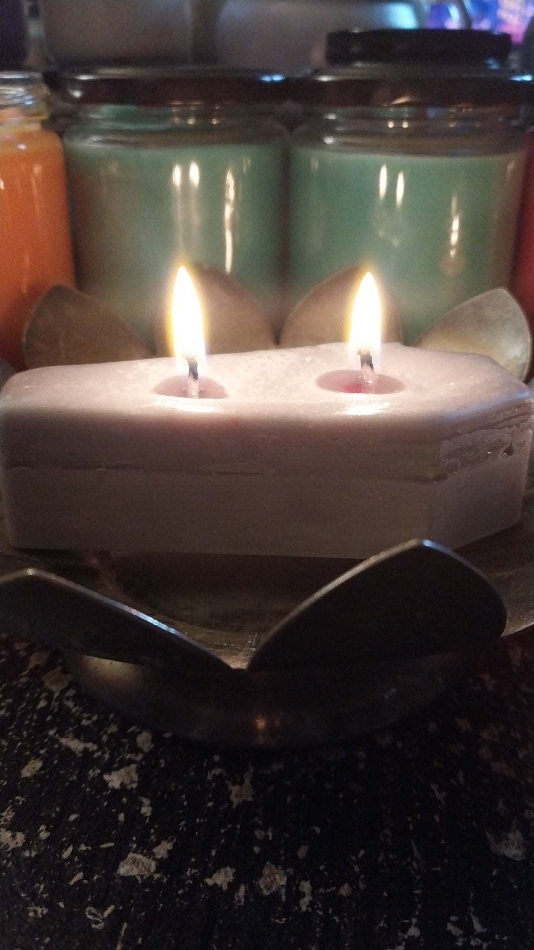 Color changing Coffin candle