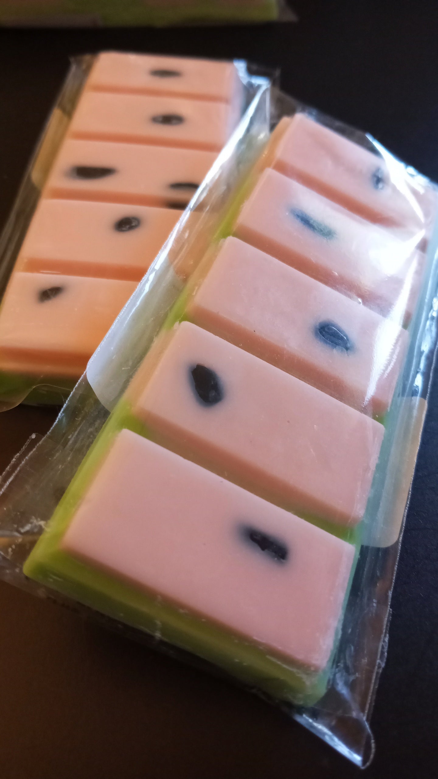 Watermelon Limited Edition gemstone snap bar wax melts Hand Poured