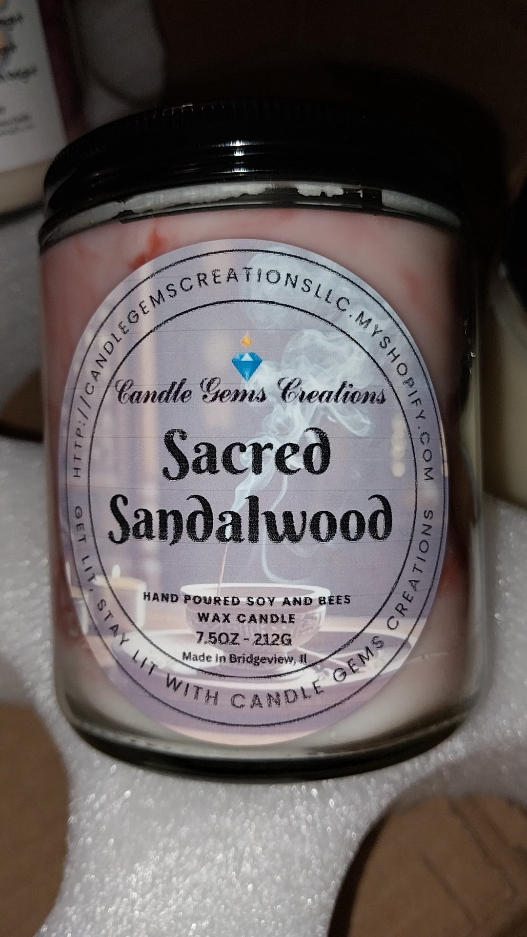 Sacred Sandalwood hand poured candle