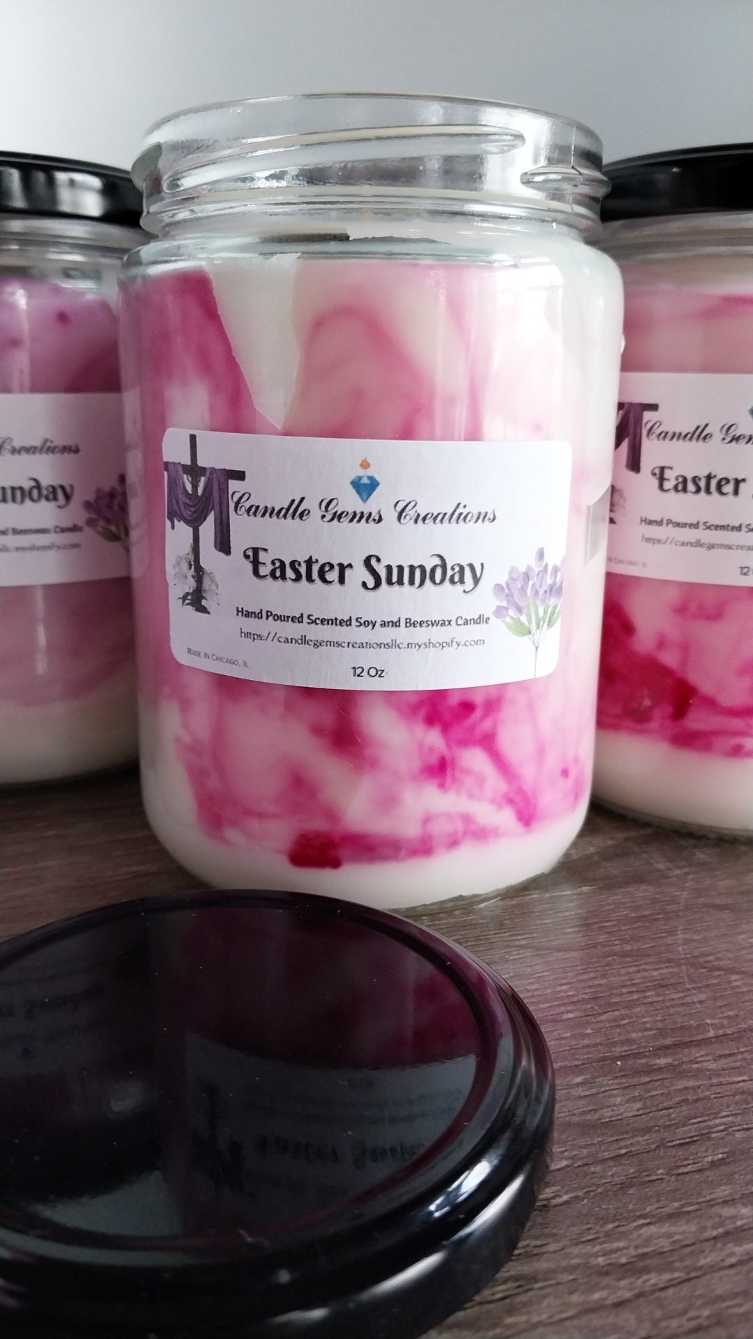 CLEARANCE Easter Sunday Hand Poured Candle