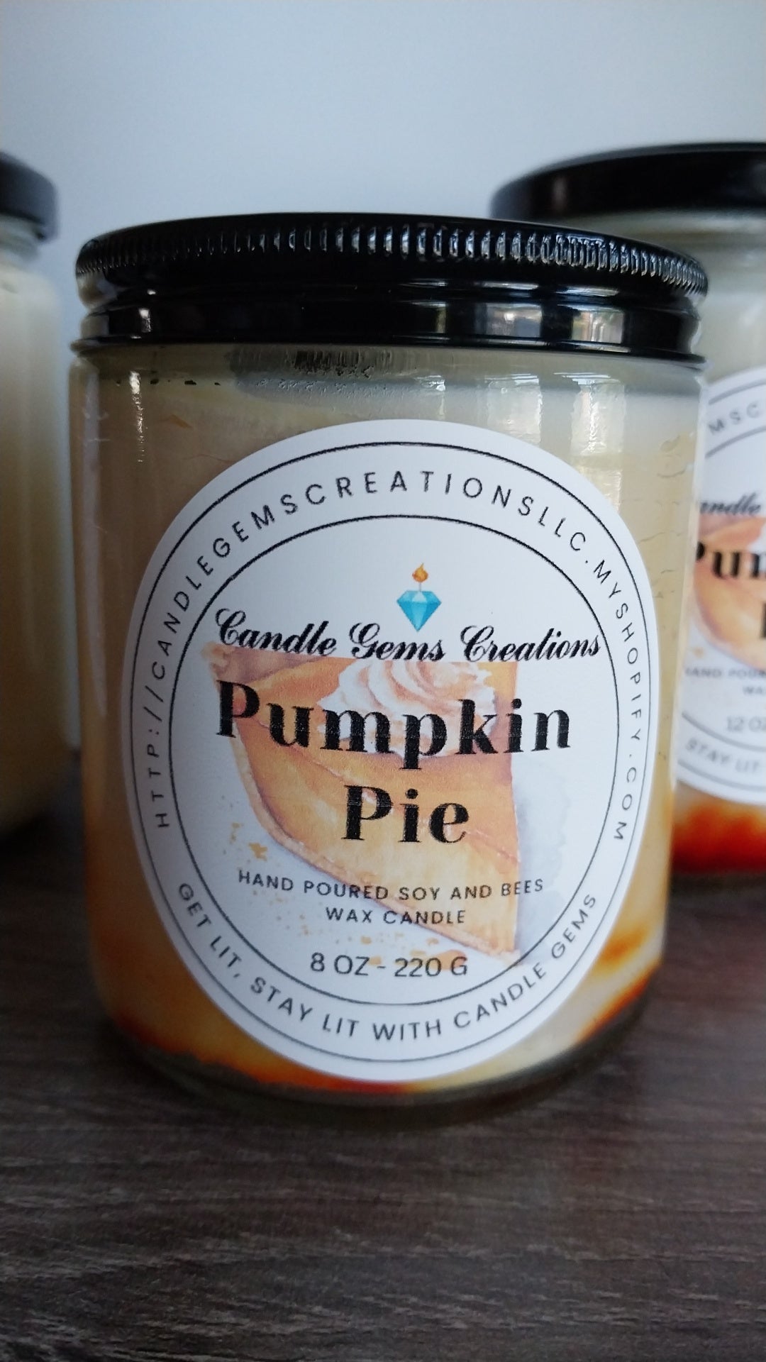 Pumpkin Pie hand poured candle