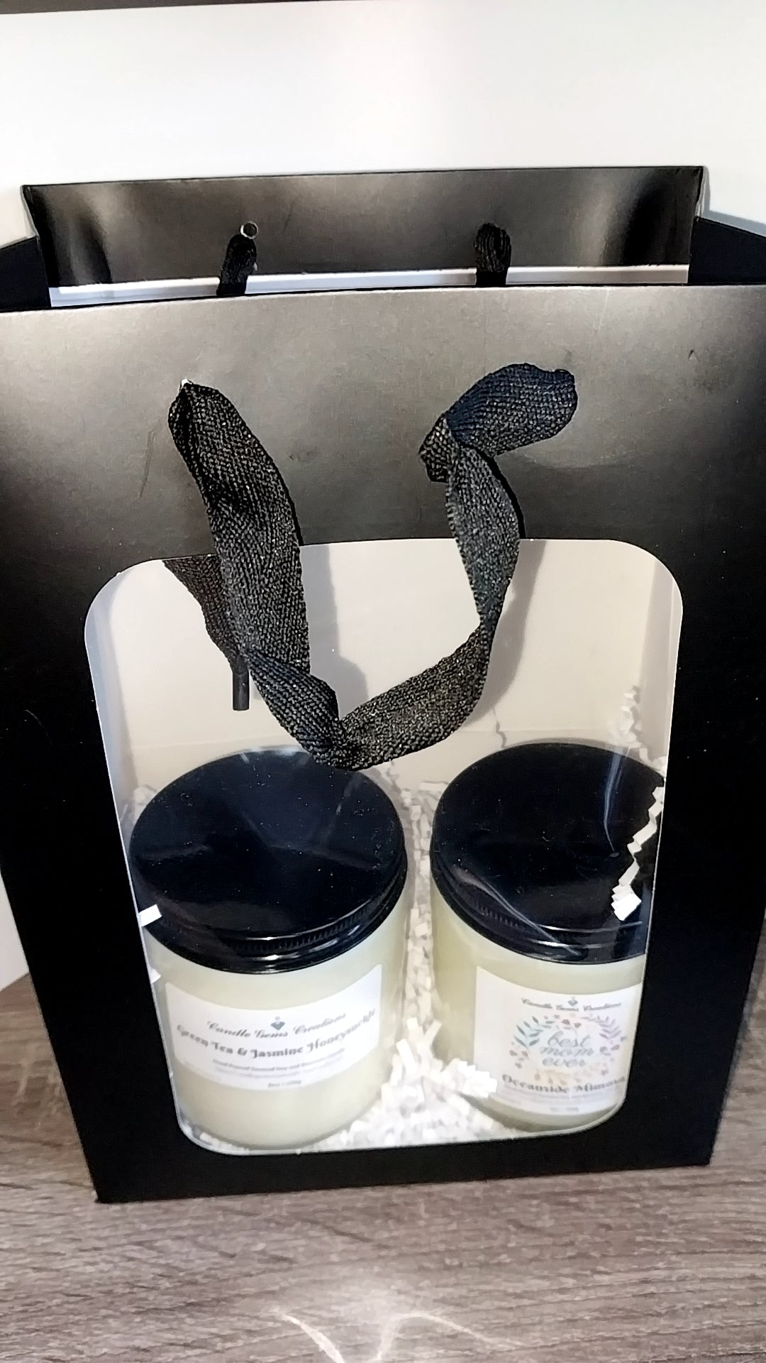 Candle gift bag set