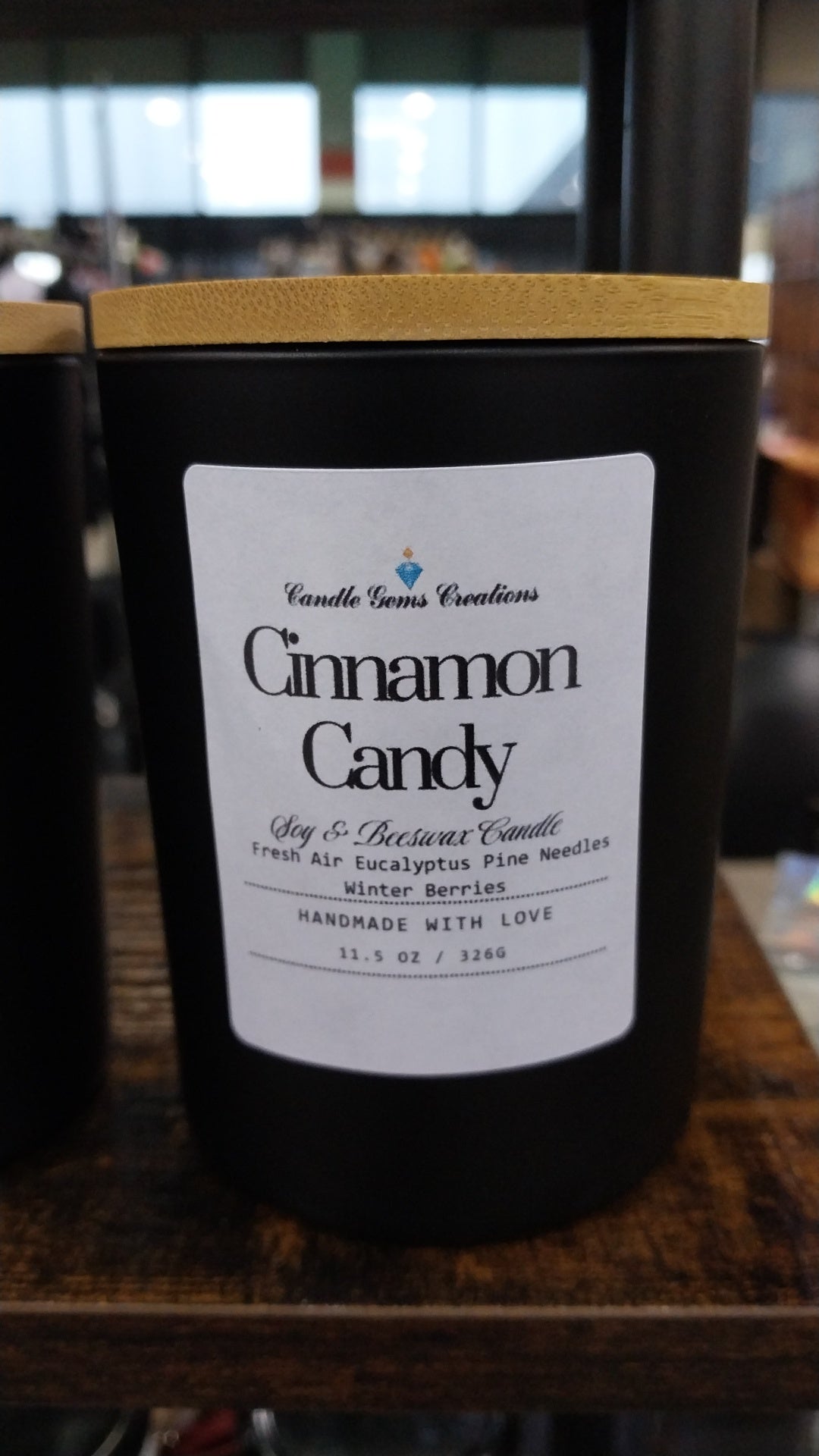 Cinnamon Candy Luxury Matte Black Vessel