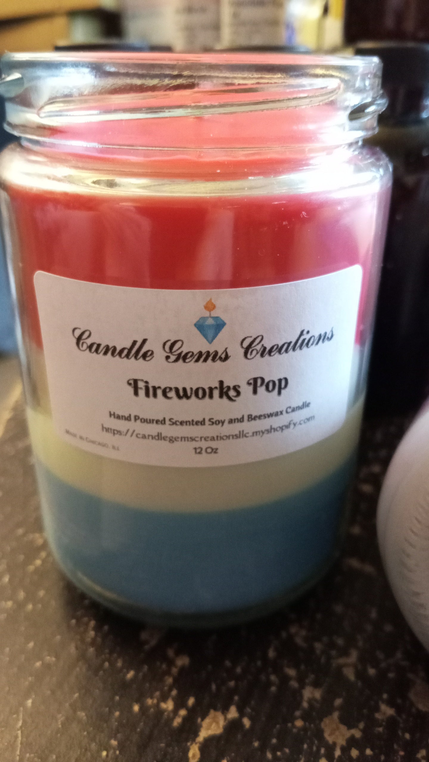 Freedom Limited Edition Marble Candle Hand Poured