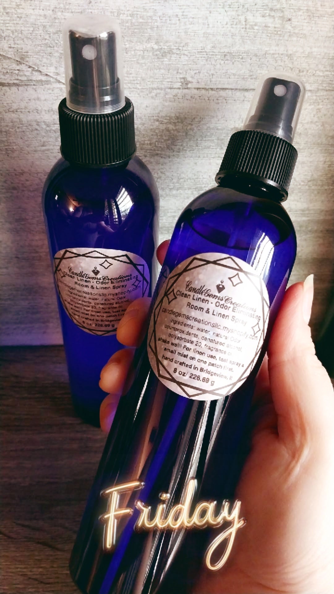 Odor Eliminating Room & Linen sprays