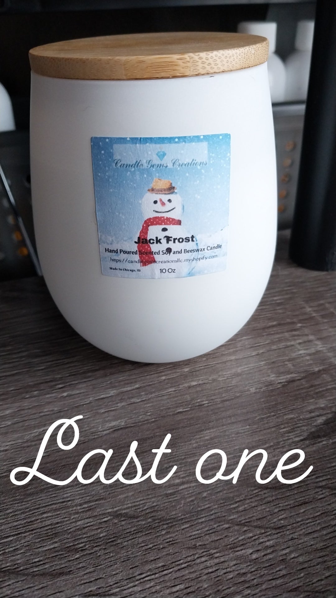 Jack Frost limited edition Hand Poured Candle