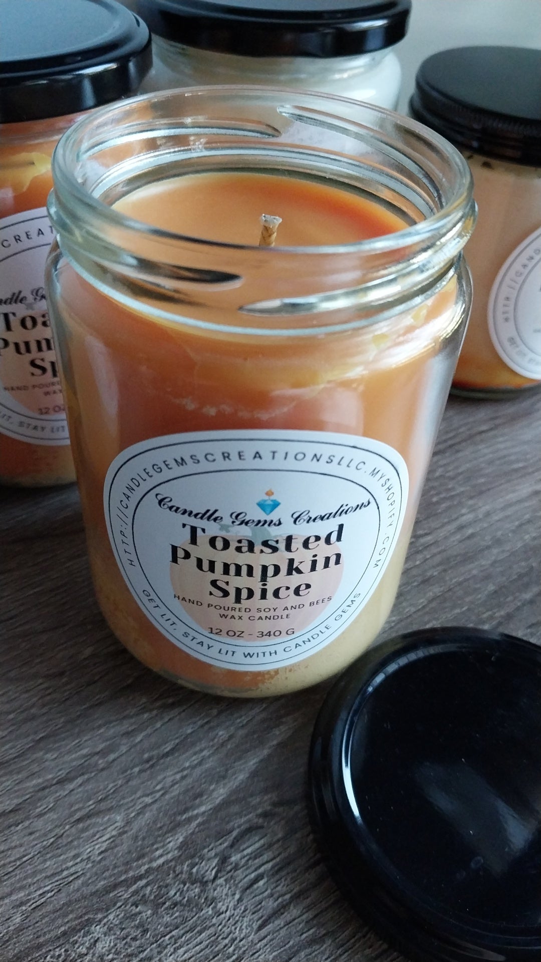 Toasted Pumpkin Spice hand poured candle