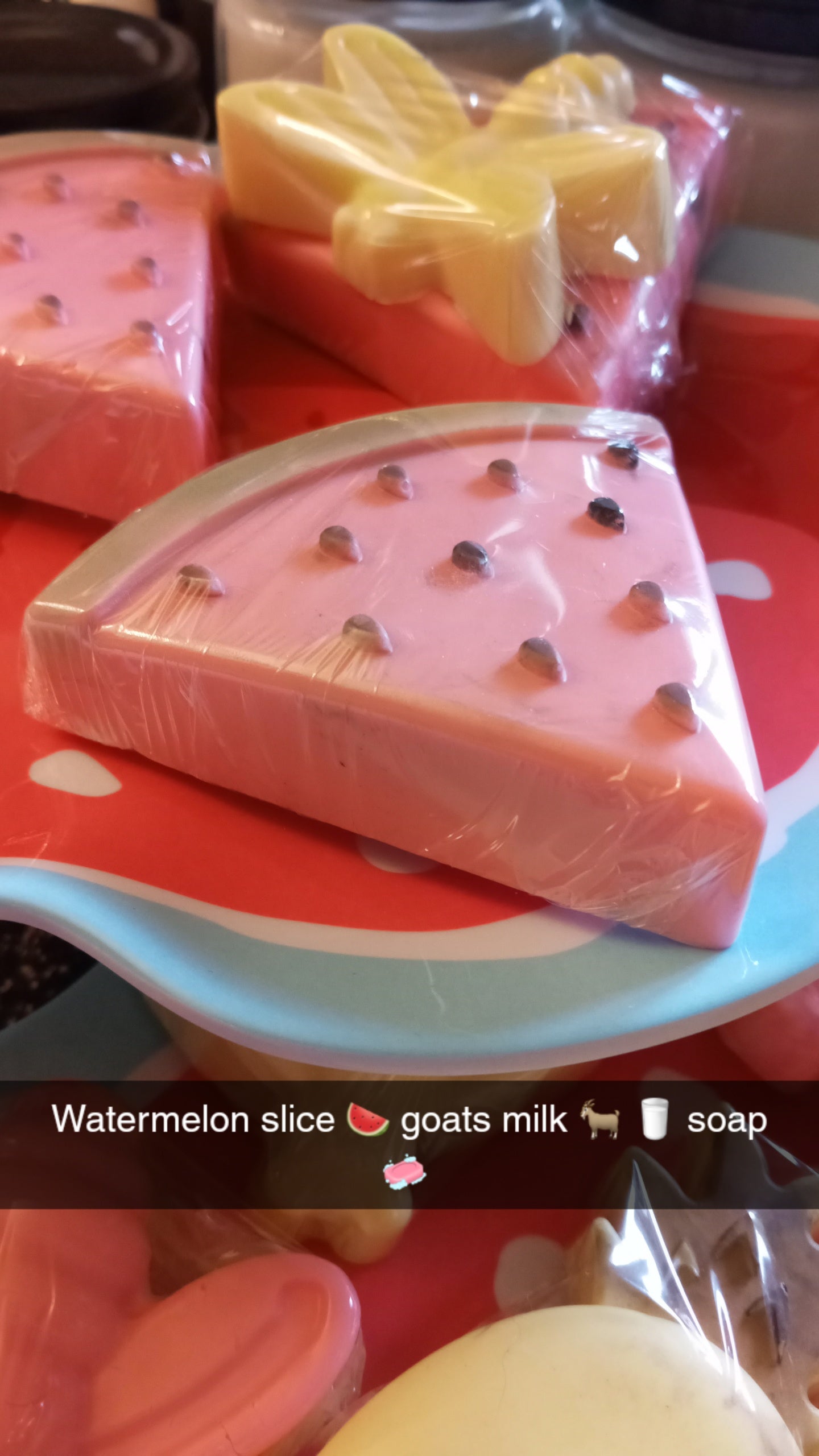 Watermelon 🍉 goats milk 🐐 🥛  Soap 🧼