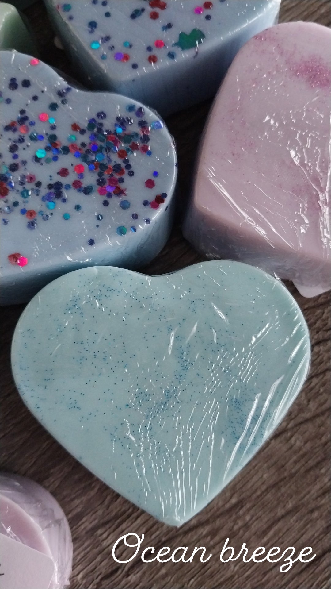 Glitter Heart Hand Crafted Soap