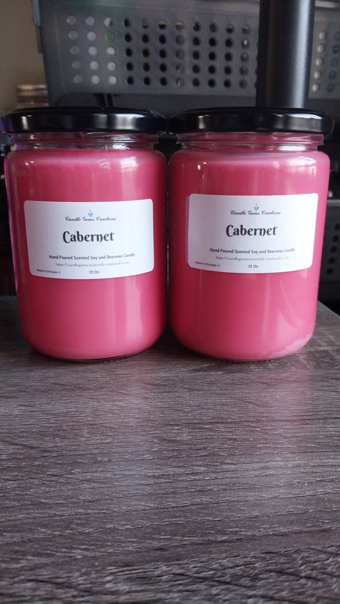 CLEARANCE Cabernet Candle Hand Poured