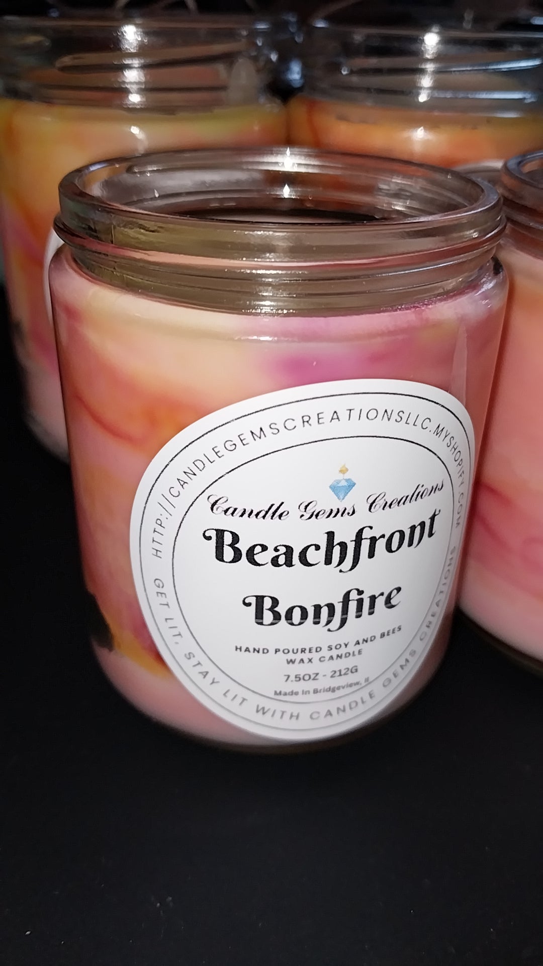 Beachfront Bonfire Candle Hand Poured limited edition candle