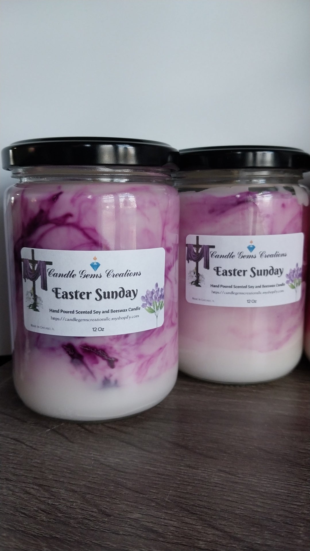 CLEARANCE Easter Sunday Hand Poured Candle