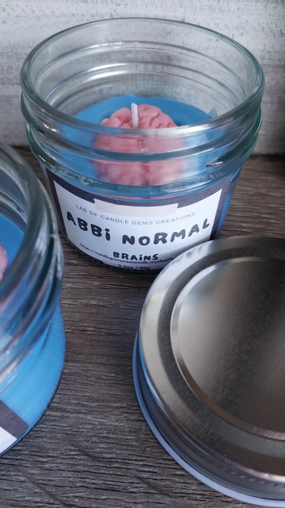 Brains Hand Poured Candle