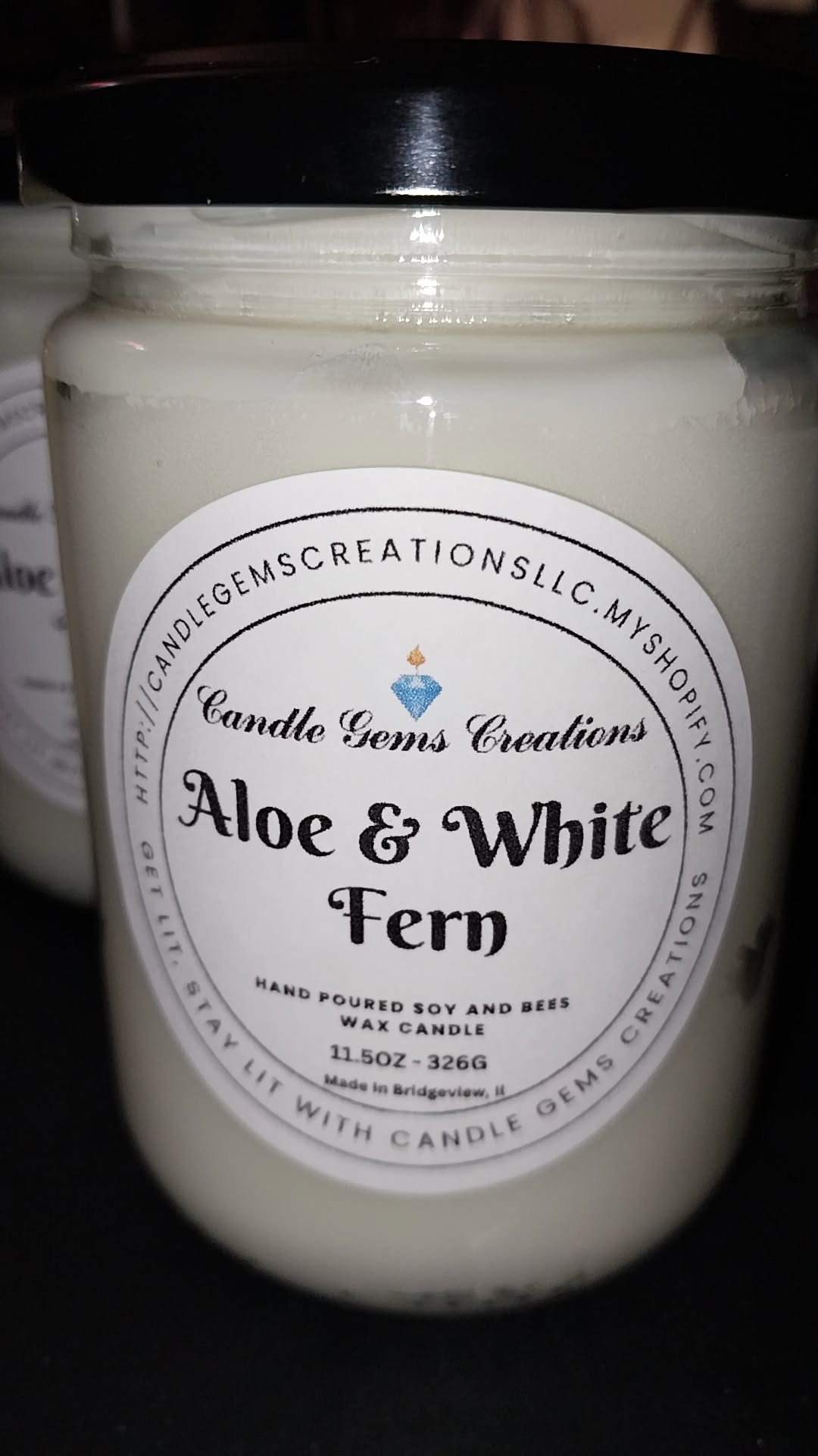 Aloe & White Fern hand Crafted Candle