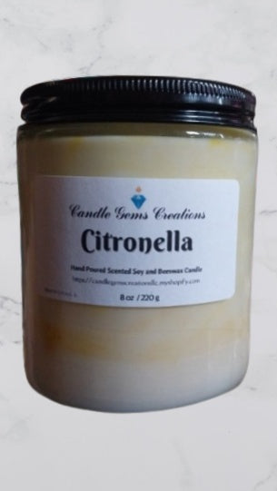 Citronella Candle Hand Poured