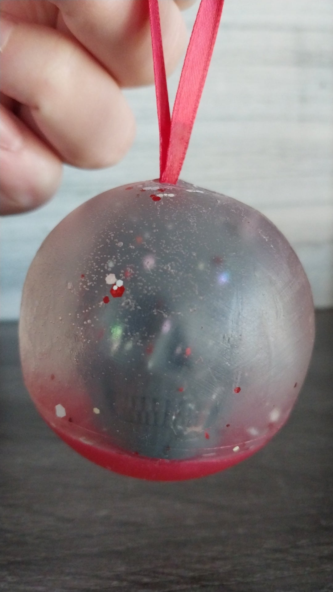 Skull Snow Globe Ornament Soap