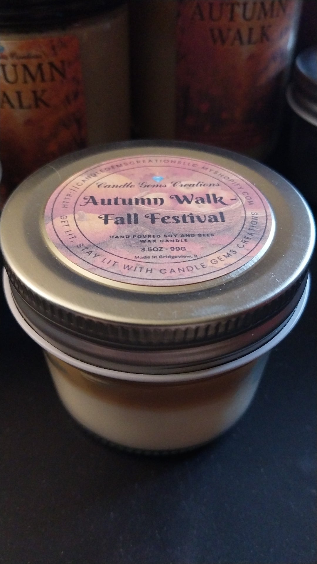 Autumn Walk Hand Poured Candle limited Fall edition