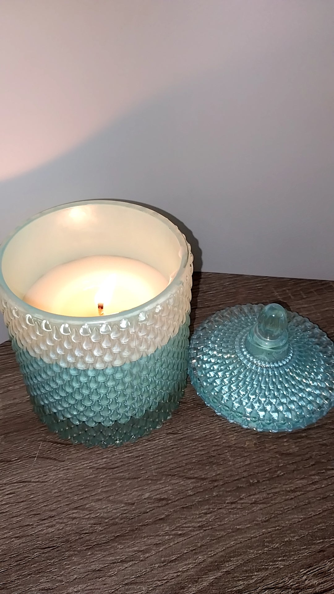 Sel De Mer Luxury Turquoise Vessel with Large Healing Natural Crystals