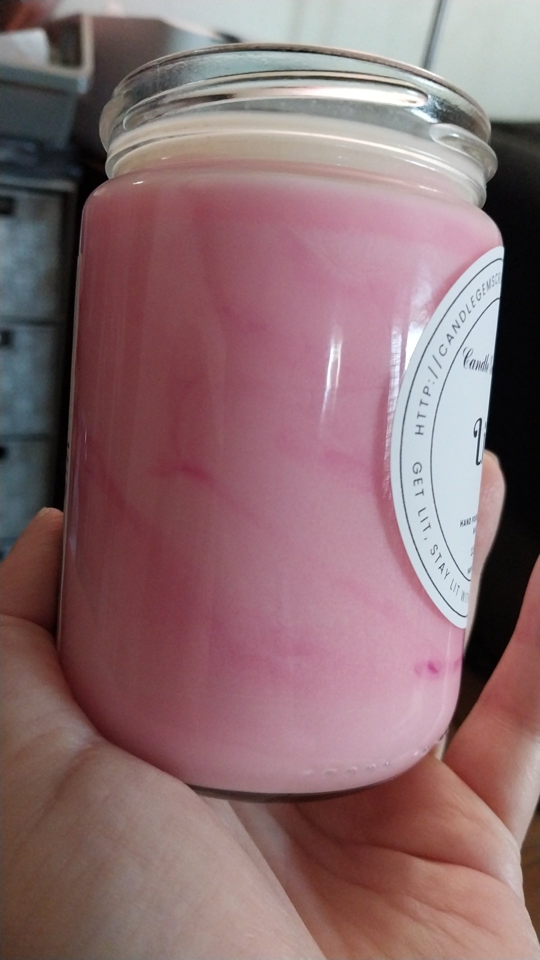 Lilac hand poured candle