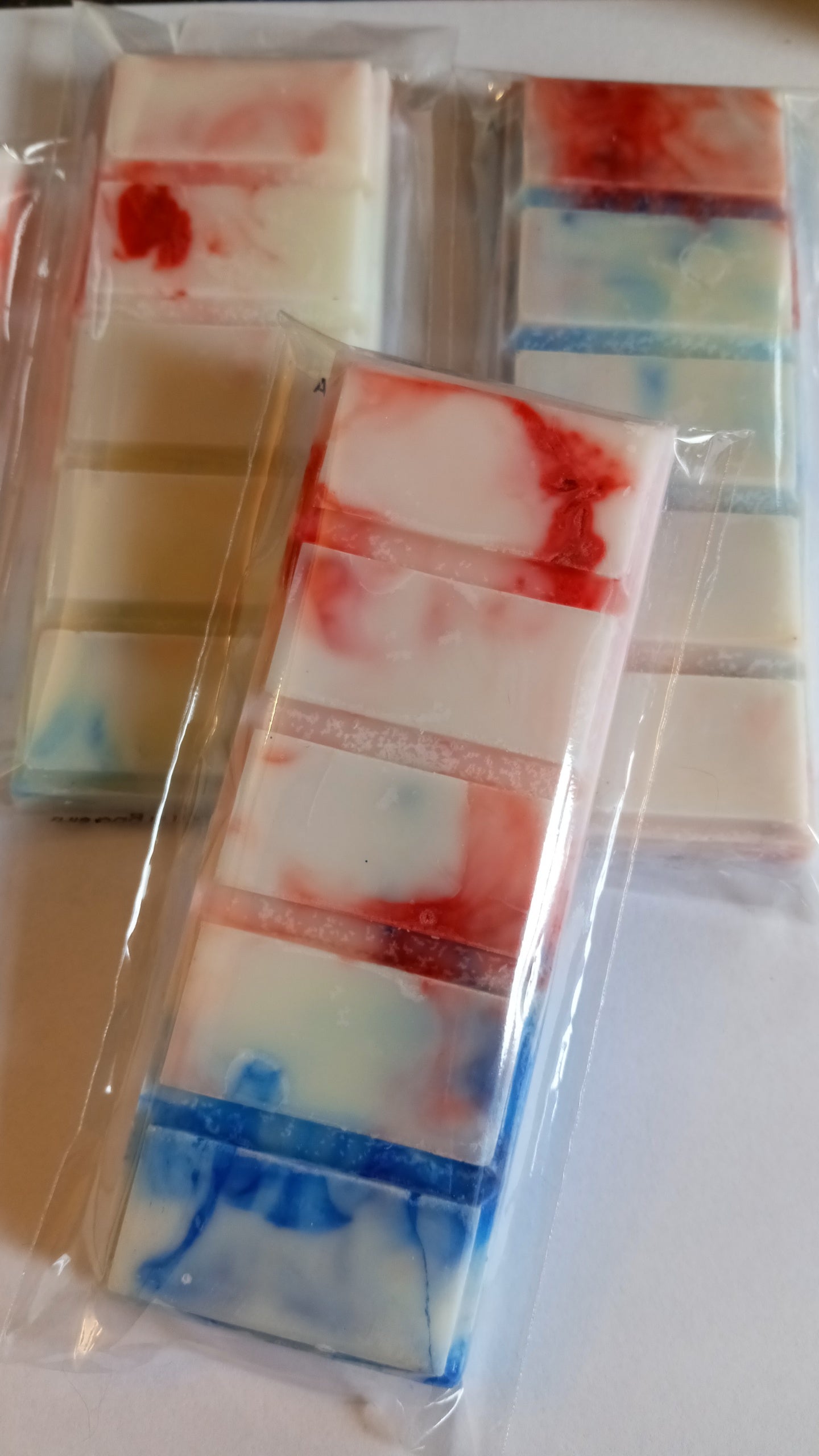 Firecracker Pop Limited Edition Marble or Glitter snap bar wax melts Hand Poured