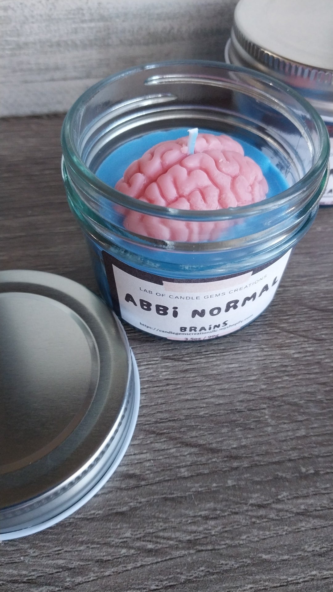 Brains Hand Poured Candle