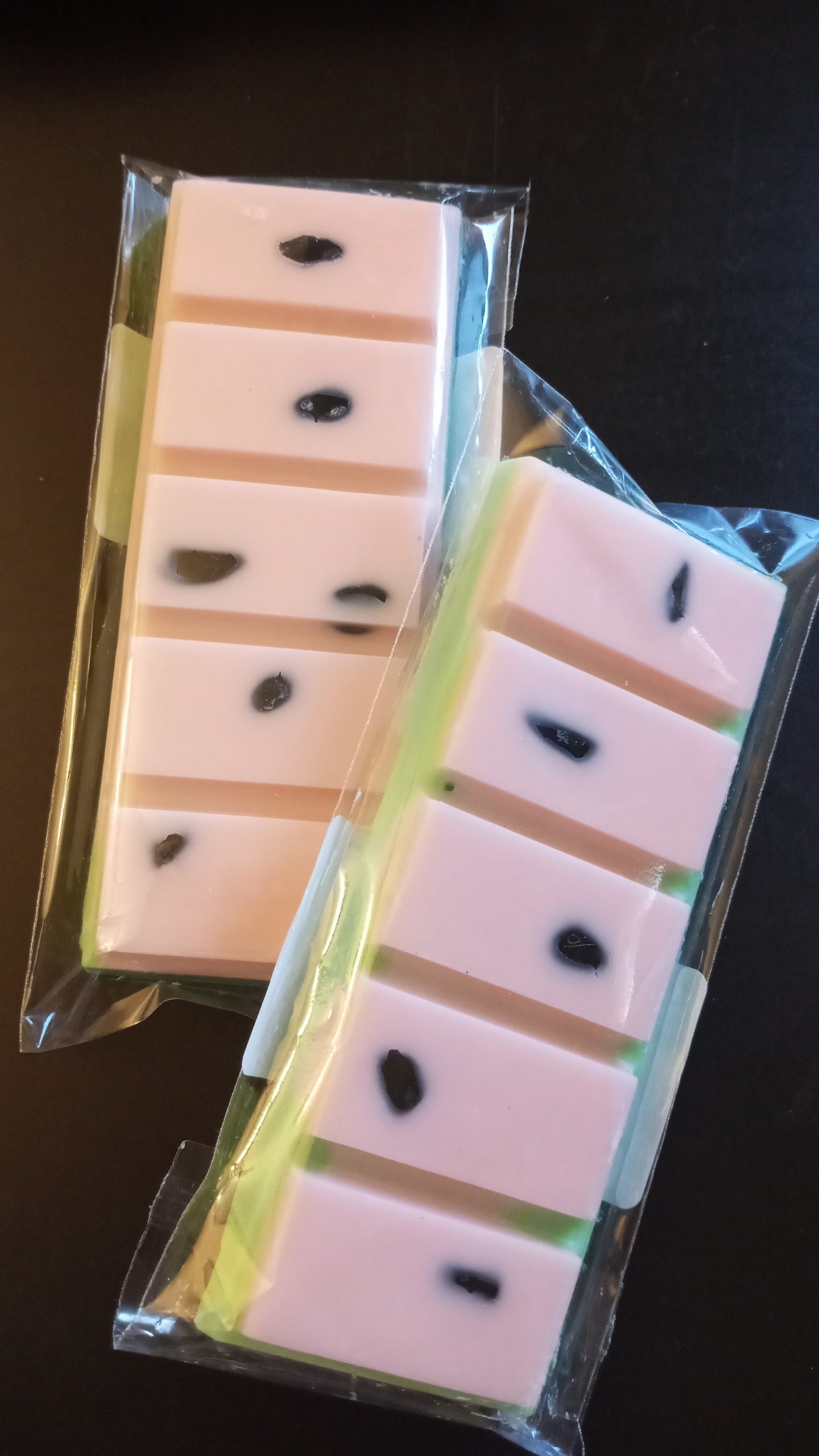 Watermelon Limited Edition gemstone snap bar wax melts Hand Poured