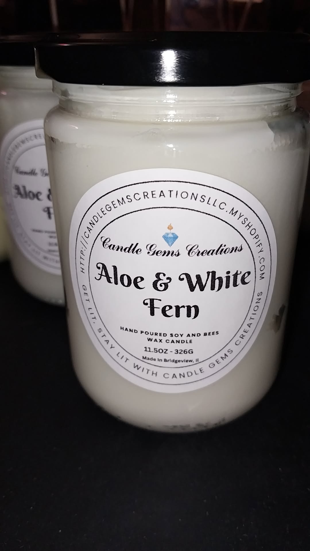 Aloe & White Fern hand Crafted Candle