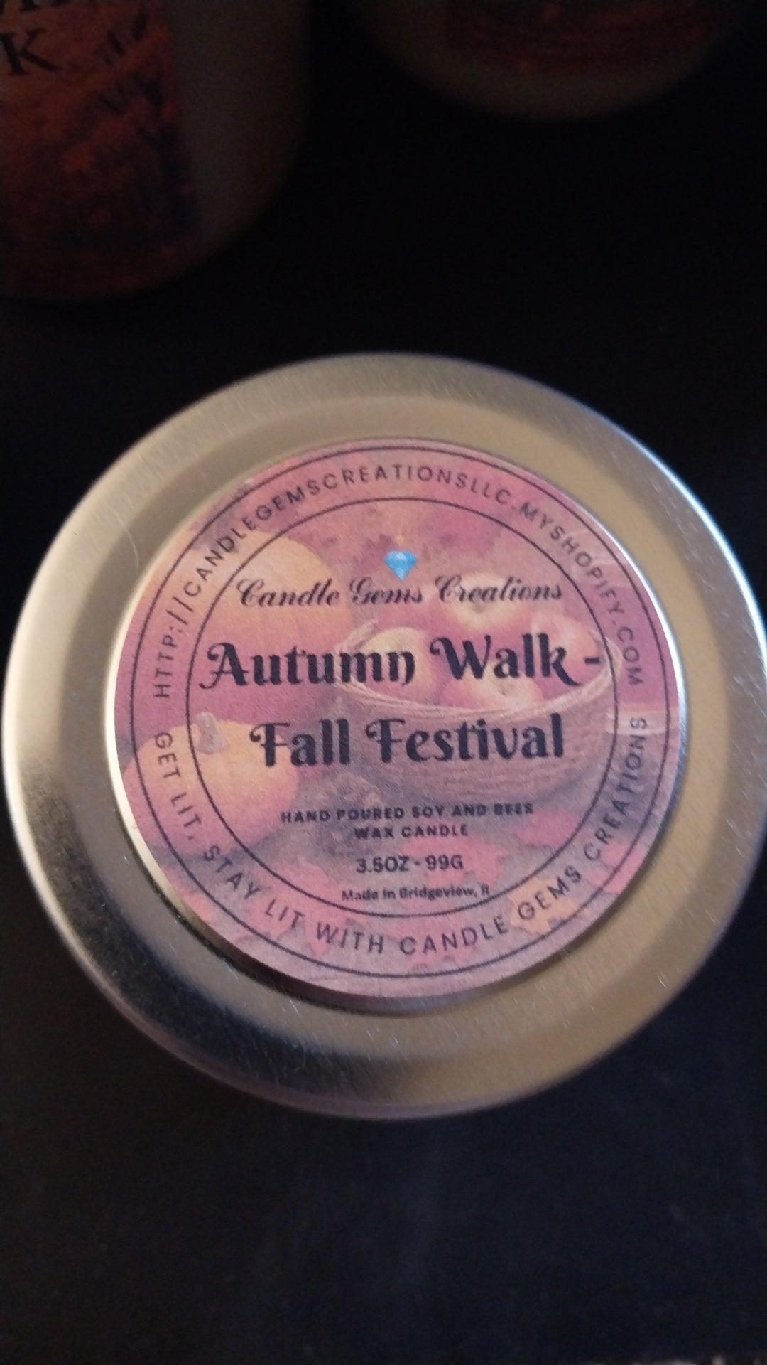 Autumn Walk Hand Poured Candle limited Fall edition