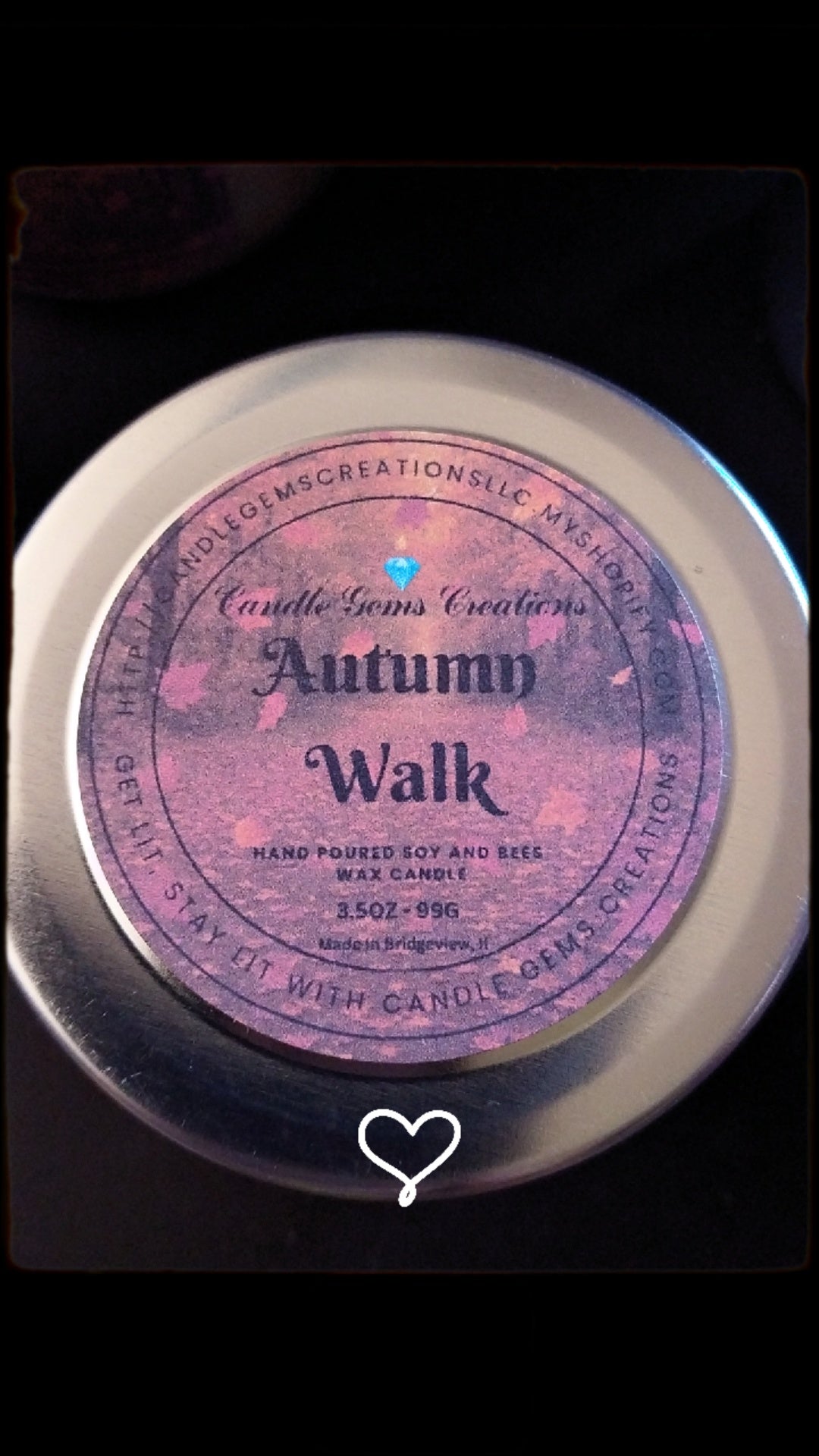Autumn Walk Hand Poured Candle limited Fall edition