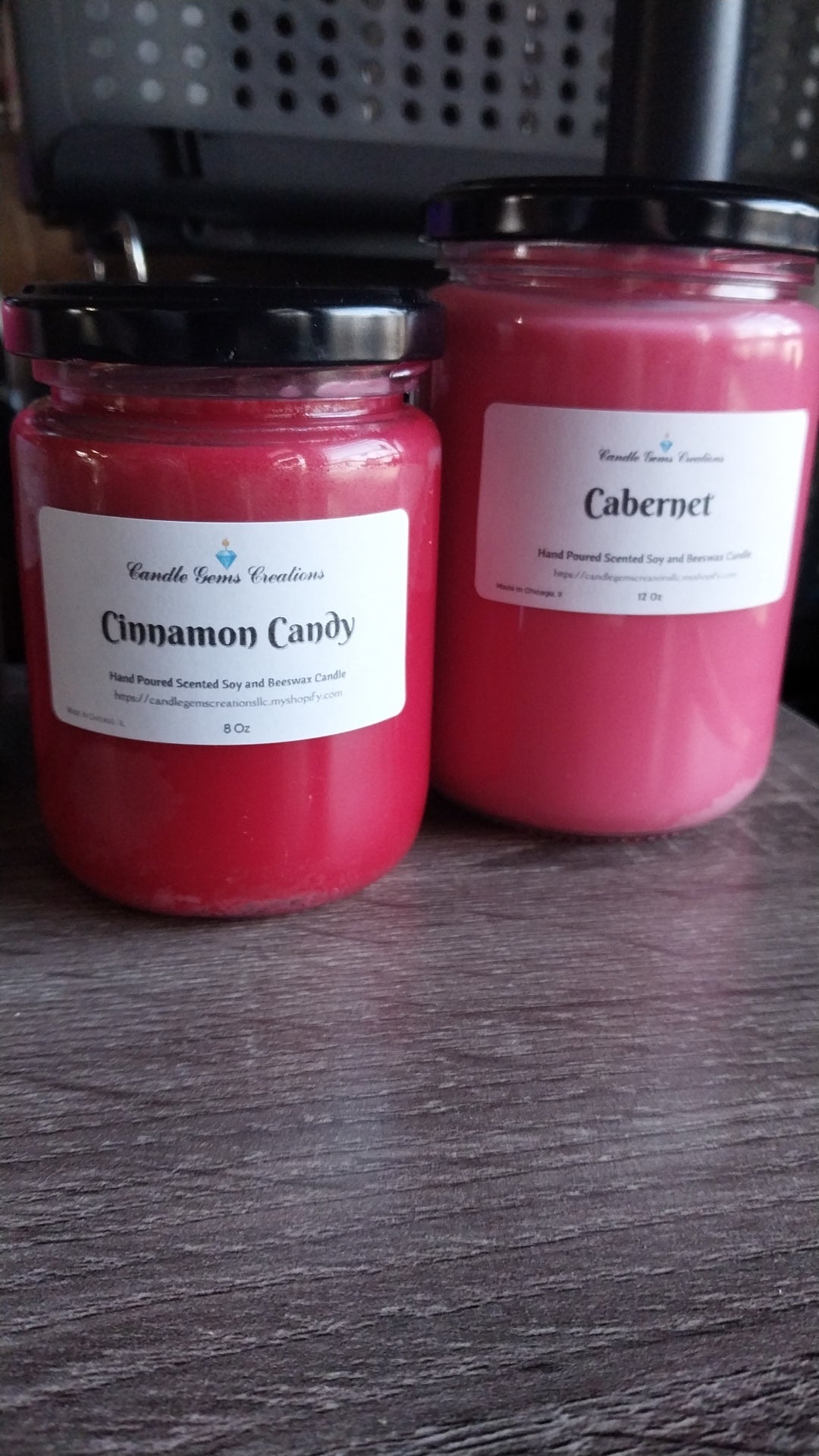 CLEARANCE Cabernet Candle Hand Poured