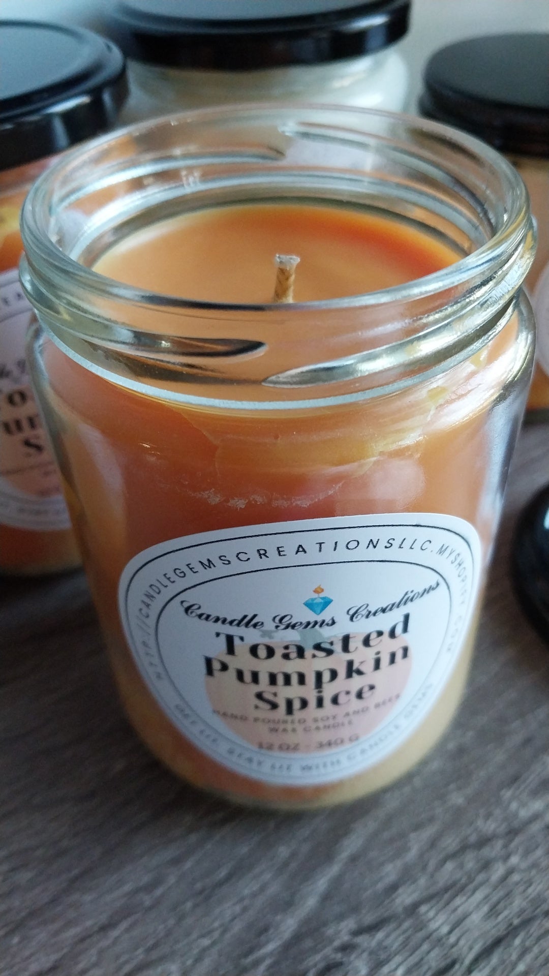 Toasted Pumpkin Spice hand poured candle