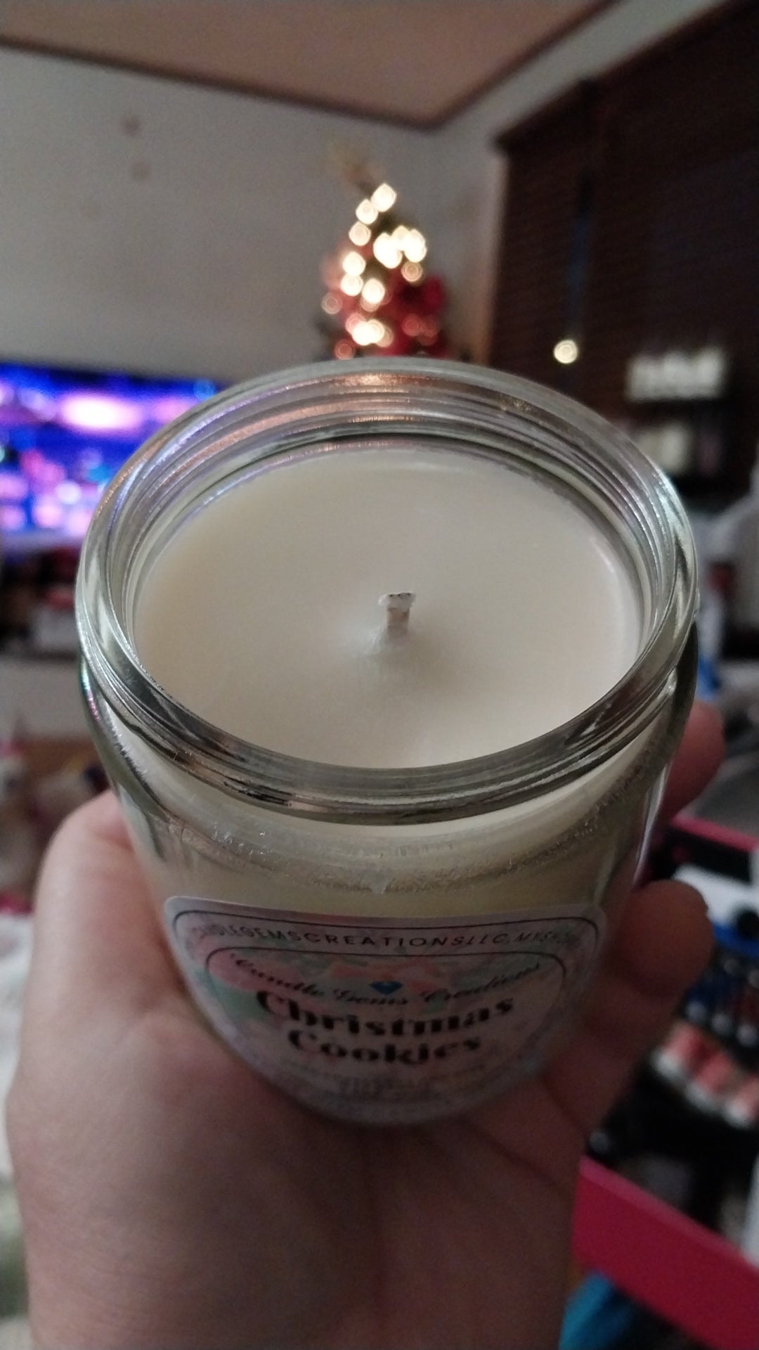 Christmas cookies hand poured candle