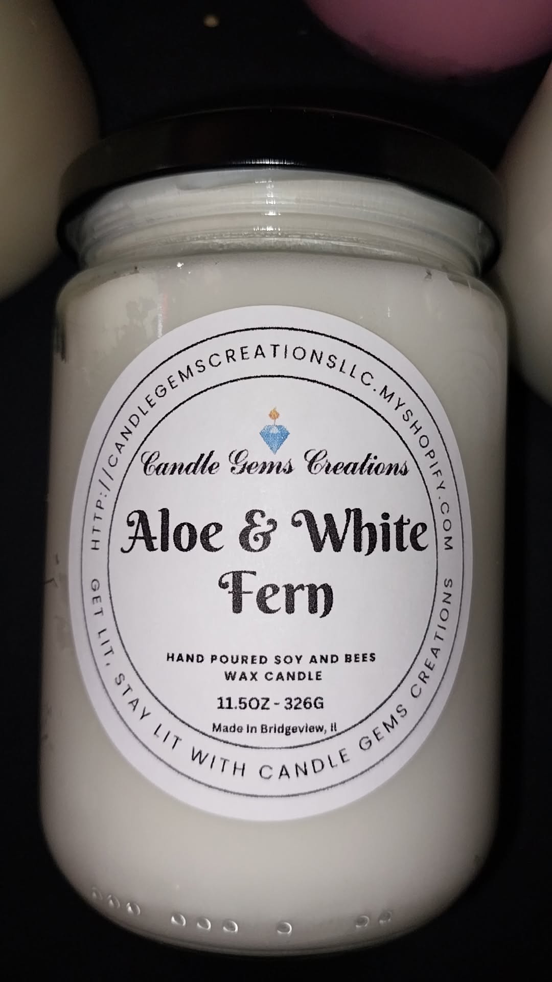 Aloe & White Fern hand Crafted Candle